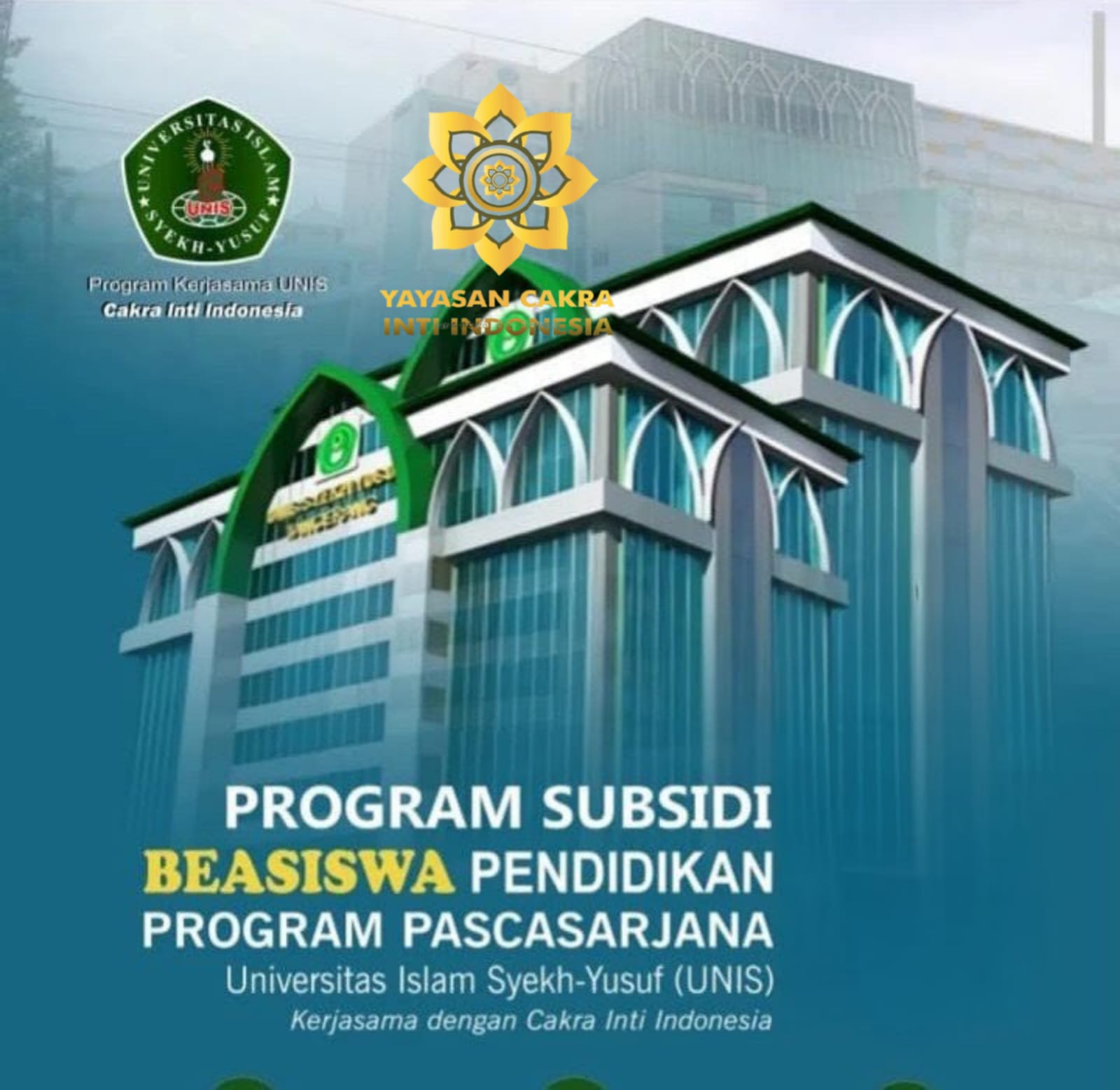 Universitas Islam Syekh h Yusuf - Yayasan Cakra Inti Indonesia - pantaupublik